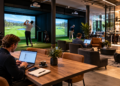 Lavorare e giocare a golf nello stesso posto: il nuovo modello di club che unisce simulatori e coworking