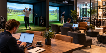 Lavorare e giocare a golf nello stesso posto: il nuovo modello di club che unisce simulatori e coworking